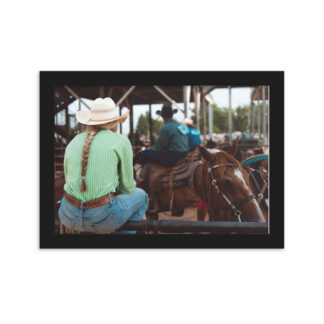 Foto con Cornice - Horsewoman - Color