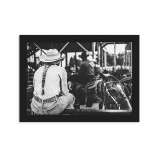 Foto con Cornice - Horsewoman B/W