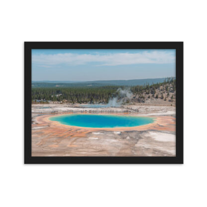 Foto con Cornice -  Yellowstone National Park Grand Prismatic Spring - immagine 2