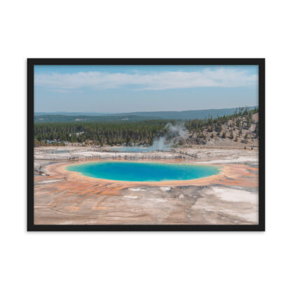 Foto con Cornice -  Yellowstone National Park Grand Prismatic Spring - immagine 3