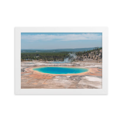 Foto con Cornice -  Yellowstone National Park Grand Prismatic Spring - immagine 4