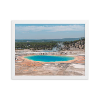 Foto con Cornice -  Yellowstone National Park Grand Prismatic Spring - immagine 5