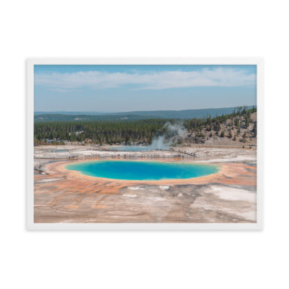 Foto con Cornice -  Yellowstone National Park Grand Prismatic Spring - immagine 6