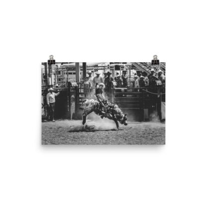Foto Semi Glossy – Cowboy Rodeo - B/W (in) - immagine 3