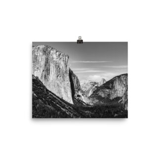 Poster Semy Glossy - El Capitan + Half Dome - Yosemite - California (in)