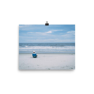 Foto Semi Glossy – Man at Seaside (in)