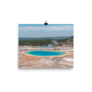 Foto Semi Glossy – Yellowstone National Park Grand Prismatic Spring (in)