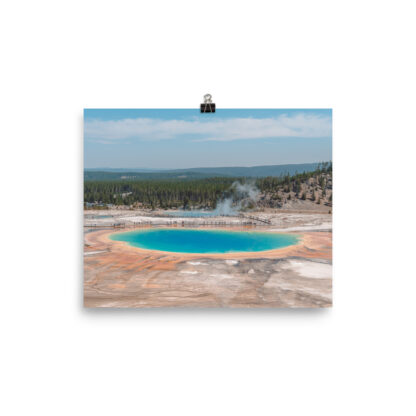 Foto Semi Glossy – Yellowstone National Park Grand Prismatic Spring (in)